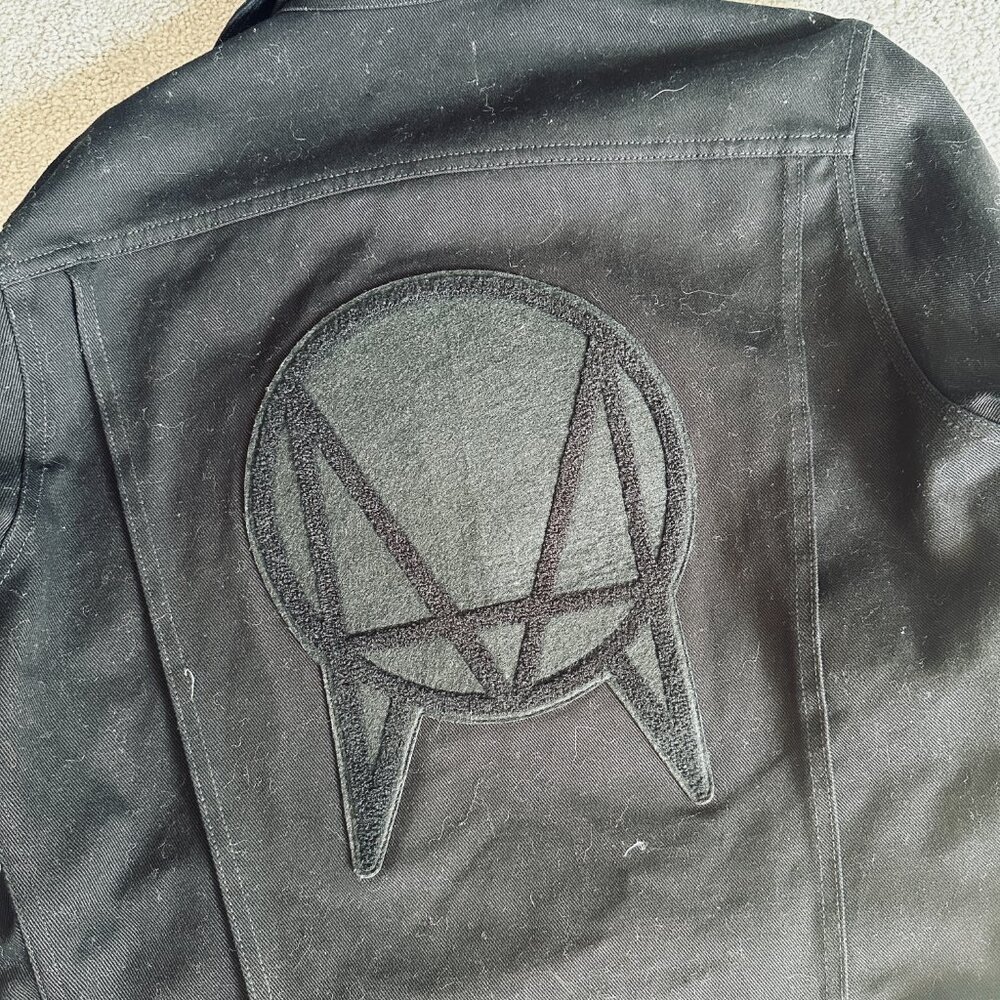Owsla Black Logo Patch Denim Jacket - image 8
